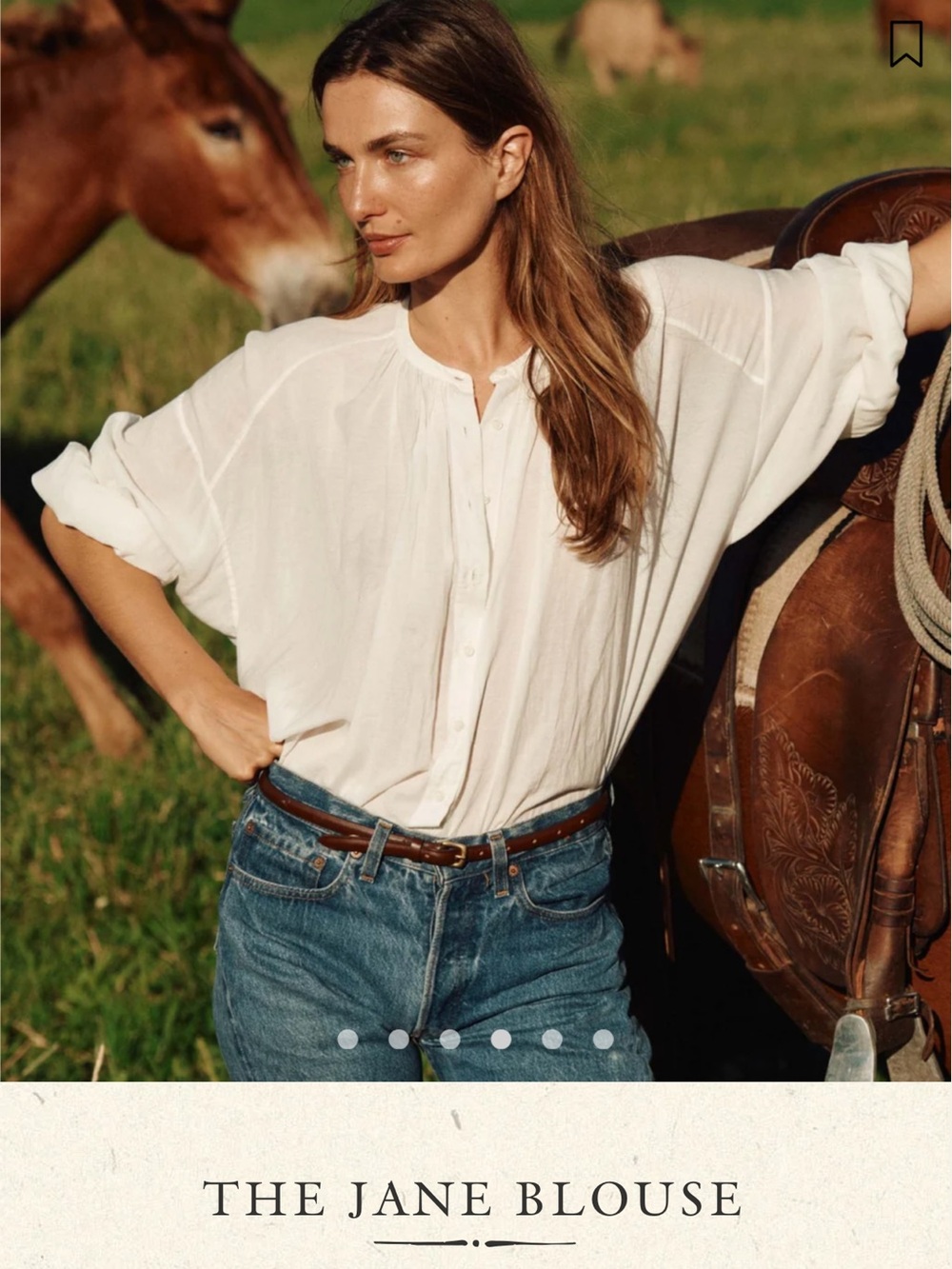 DÔEN The Jane Blouse- Color Salt size Small